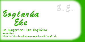 boglarka eke business card